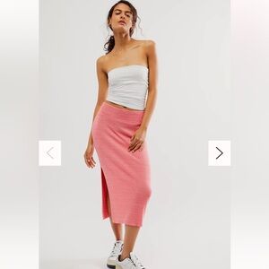 Free People Golden Hour Midi Skirt, Size XS